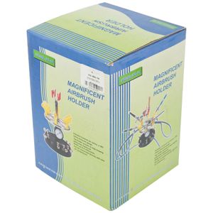 Air Brush Stand (6) 6 Ports & Pressure Guage